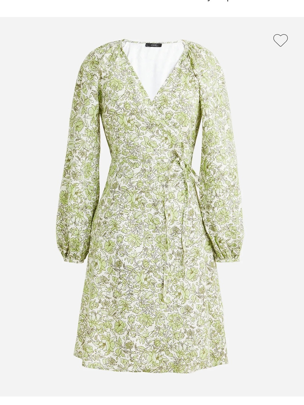 J.Crew Linen Wrap Dress in Tossed Floral 🌿 Size M